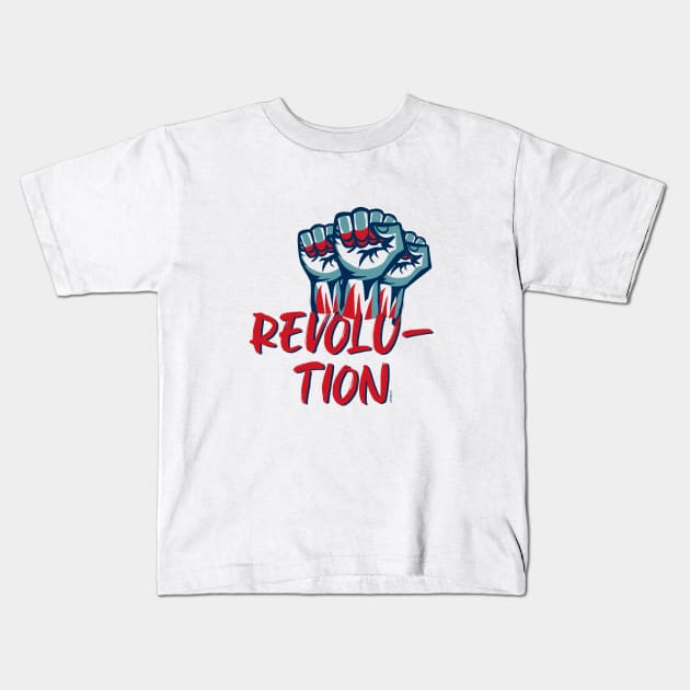 Revolution and Rebellion Kids T-Shirt by artebus